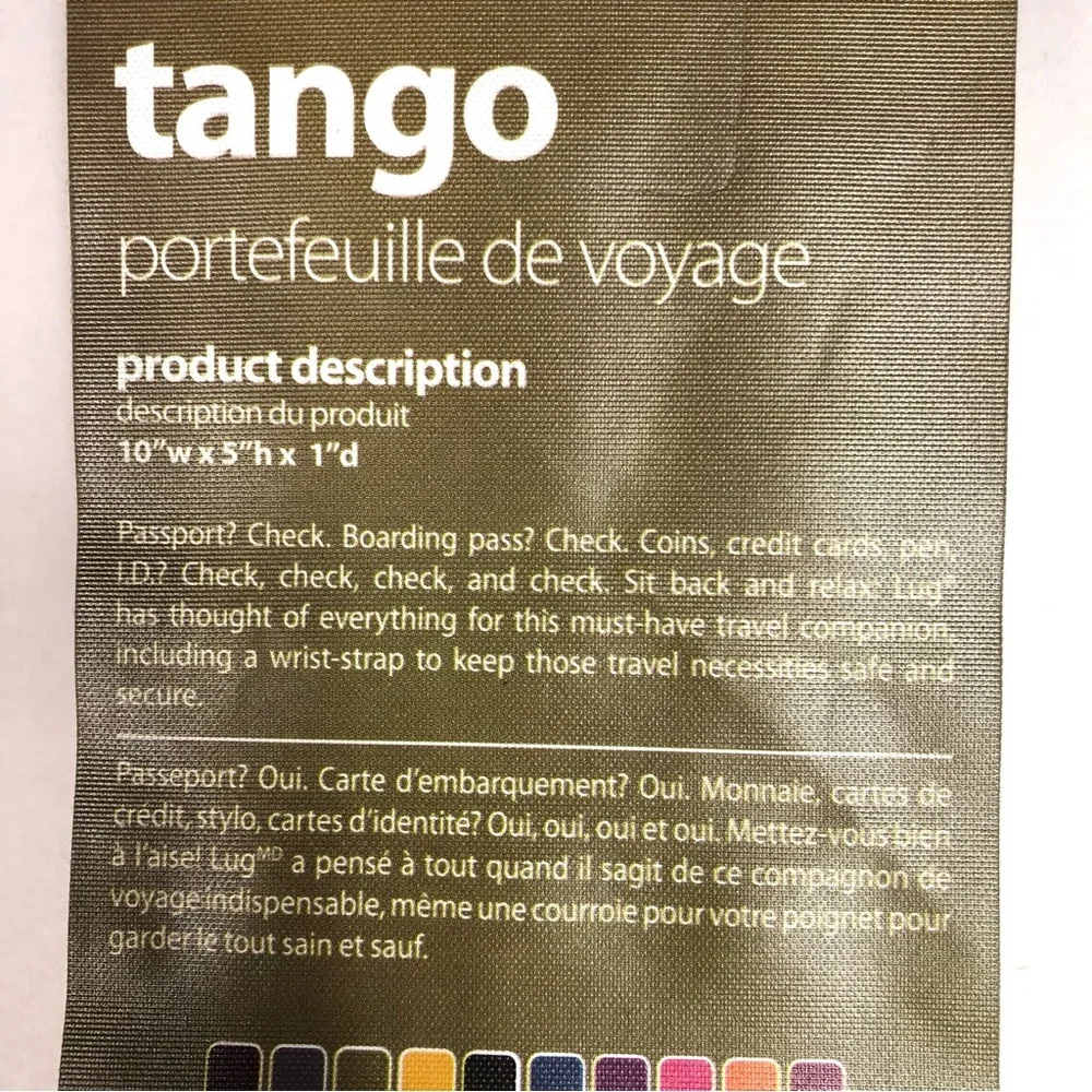 LUG Tango Quilted Travel Wallet Ocean Blue - Picture 7 of 8